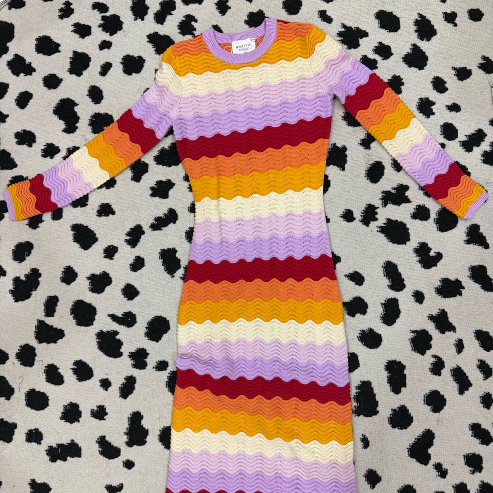 Hyacinth House Tuckernuck Sunset Stripe Montego Midi Dress